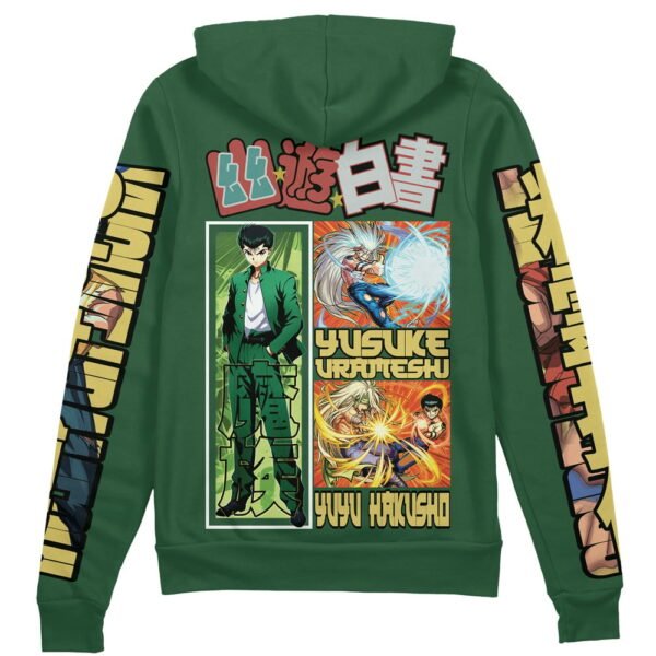 Anime Yusuke Urameshi Yuyu Hakusho Streetwear Zip Hoodie Jacket