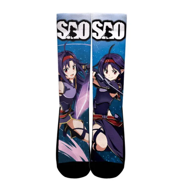 Anime Yuuki Socks Sword Art Online Custom Anime Socks