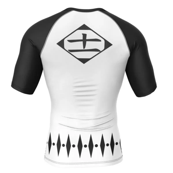 Anime Zaraki Kenpachi Bleach Short Sleeve Rash Guard Compression Shirt