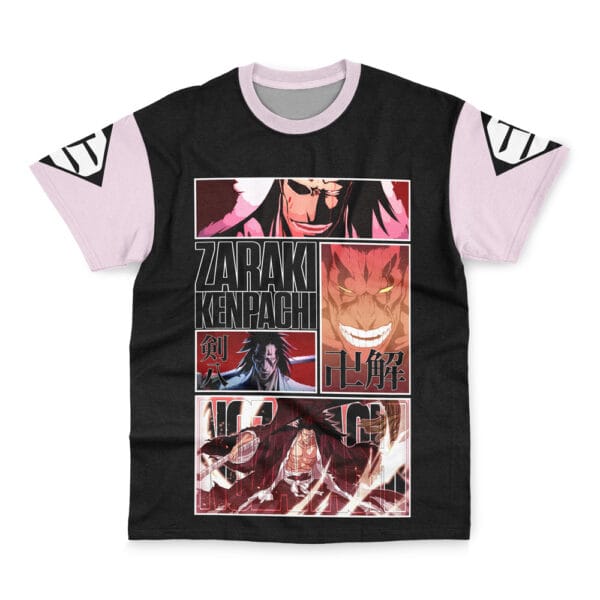 Anime Zaraki Kenpachi Tybwa Bleach Streetwear Tshirt Anime