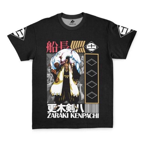 Anime Zaraki Kenpachi Tybwa V2 Bleach Streetwear T Shirt