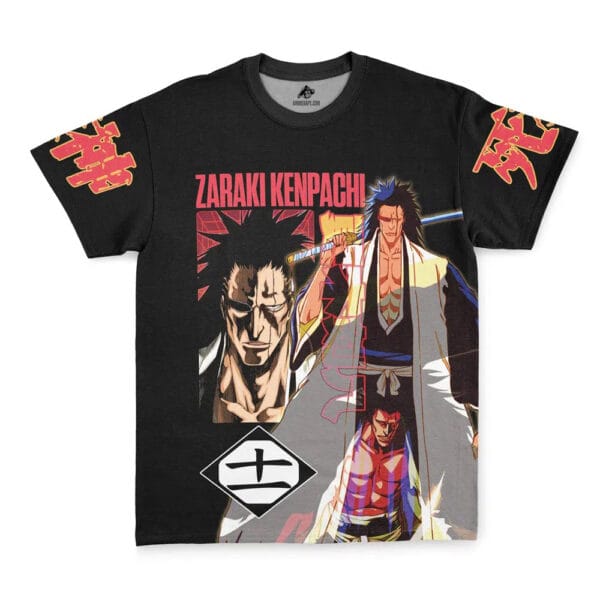 Anime Zaraki Kenpachi Tybwa V3 Bleach Streetwear T Shirt