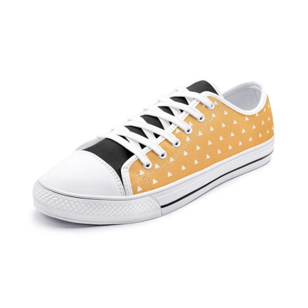 Anime Zenitsu Agatsuma Demon Slayer Classic Low Top Canvas Shoes