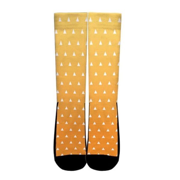 Anime Zenitsu Agatsuma Socks Demon Slayer Uniform Anime Socks