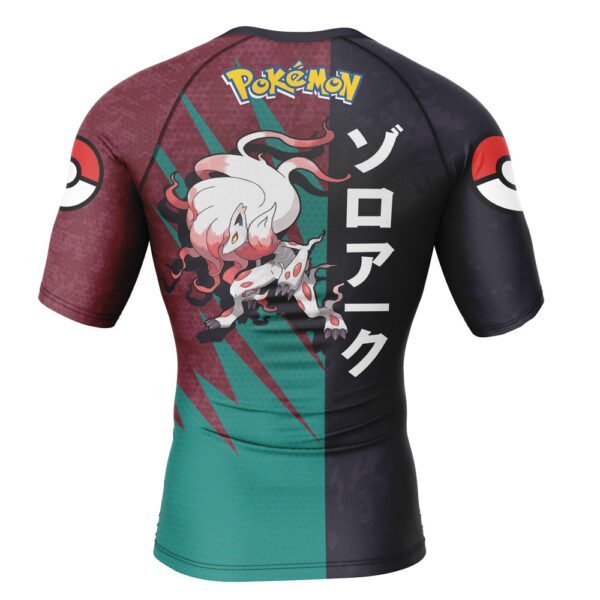 Zoroark Attack Pokemon Short Sleeve Rash Guard Compression Shirt